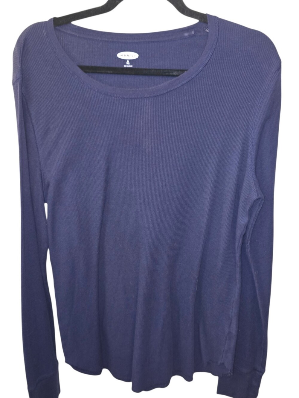 Old Navy Sz. Xlarge Navy Blue Womans Fitted Thermal Shirt